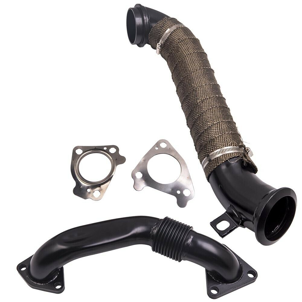 Turbo Down Pipe Passenger Side Up Pipe 2004.5-2010 Chevrolet GMC 6.6 LLY LBZ LMM Duramax
