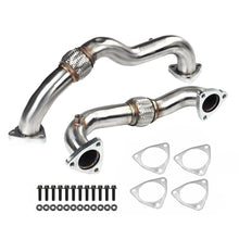 Load image into Gallery viewer, Ford 6.4L Powerstroke Diesel 2008-2010 Heavy Duty Polished Up Pipes