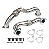 Ford 6.4L Powerstroke Diesel 2008-2010 Heavy Duty Polished Up Pipes