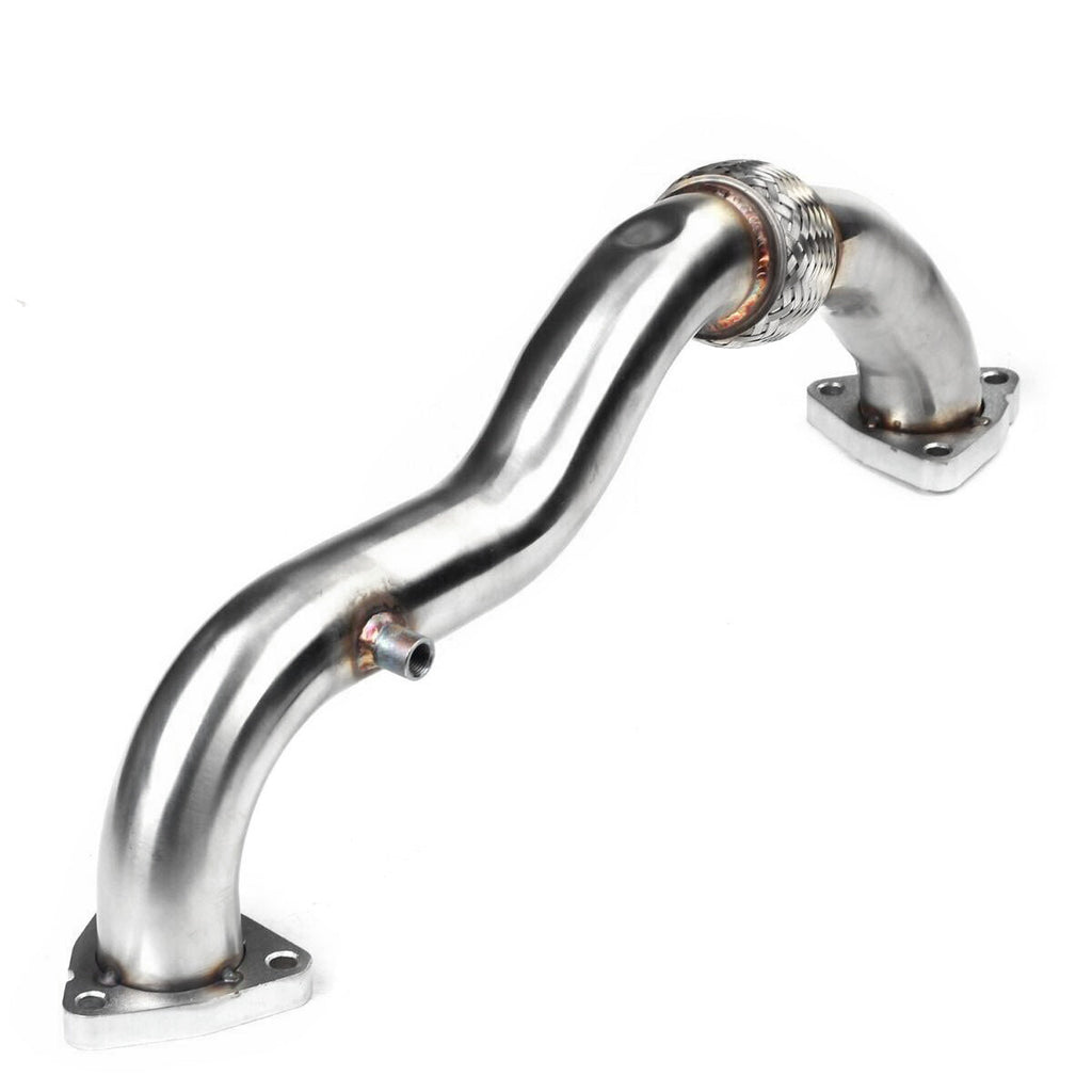 Ford 6.4L Powerstroke Diesel 2008-2010 Heavy Duty Polished Up Pipes