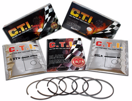 C.T.I. BLACK DIAMOND 09-875-02 PISTON RING SET FOR 05-13 MAZDA 3, 5, 6, CX-7, TRIBUTE 2.3L DOHC