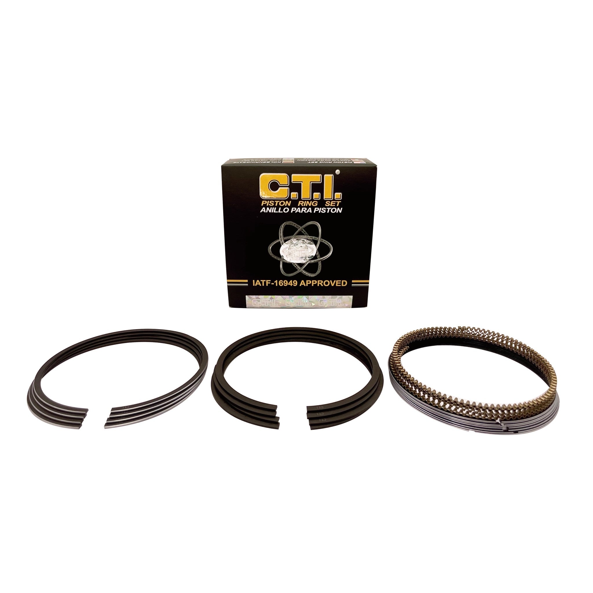 C.T.I. 31-875-01 PISTON RING SET FOR 01-15 FORD MAZDA 3 5 DOHC 2.0L 2.3L DURATEC