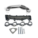 LLY LBZ LMM LML Duramax Exhaust Manifold NO PINCH Upgrade & Uppipe Kit 01-15 Chevrolet GM 6.6 Diesel