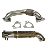 Turbo Down Pipe Passenger Side Up Pipe 2004.5-2010 Chevrolet GMC 6.6 LLY LBZ LMM Duramax