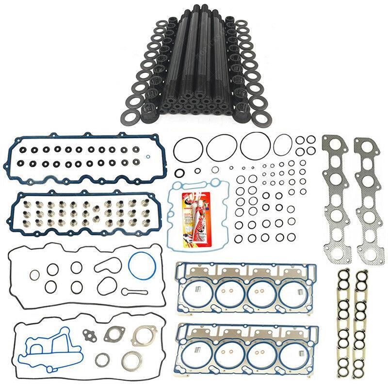 18mm Head Stud Kit & Head Gasket For 03-07 Ford 6.0L V8 Diesel