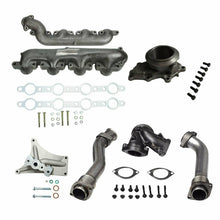 Load image into Gallery viewer, For 99.5-03 Ford 7.3 Powerstroke Diesel Bellowed Up Pipes Turbo Pedestal&amp;Housing