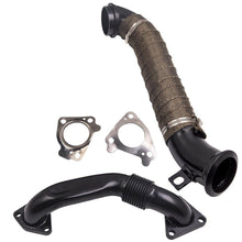 Load image into Gallery viewer, Turbo Down Pipe Passenger Side Up Pipe 2004.5-2010 Chevrolet GMC 6.6 LLY LBZ LMM Duramax